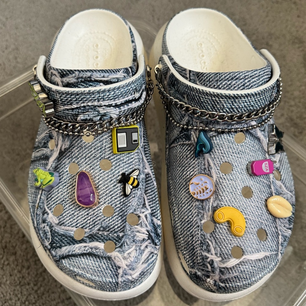 CROCS x SZA Denim Crush Clogs! w9/m7